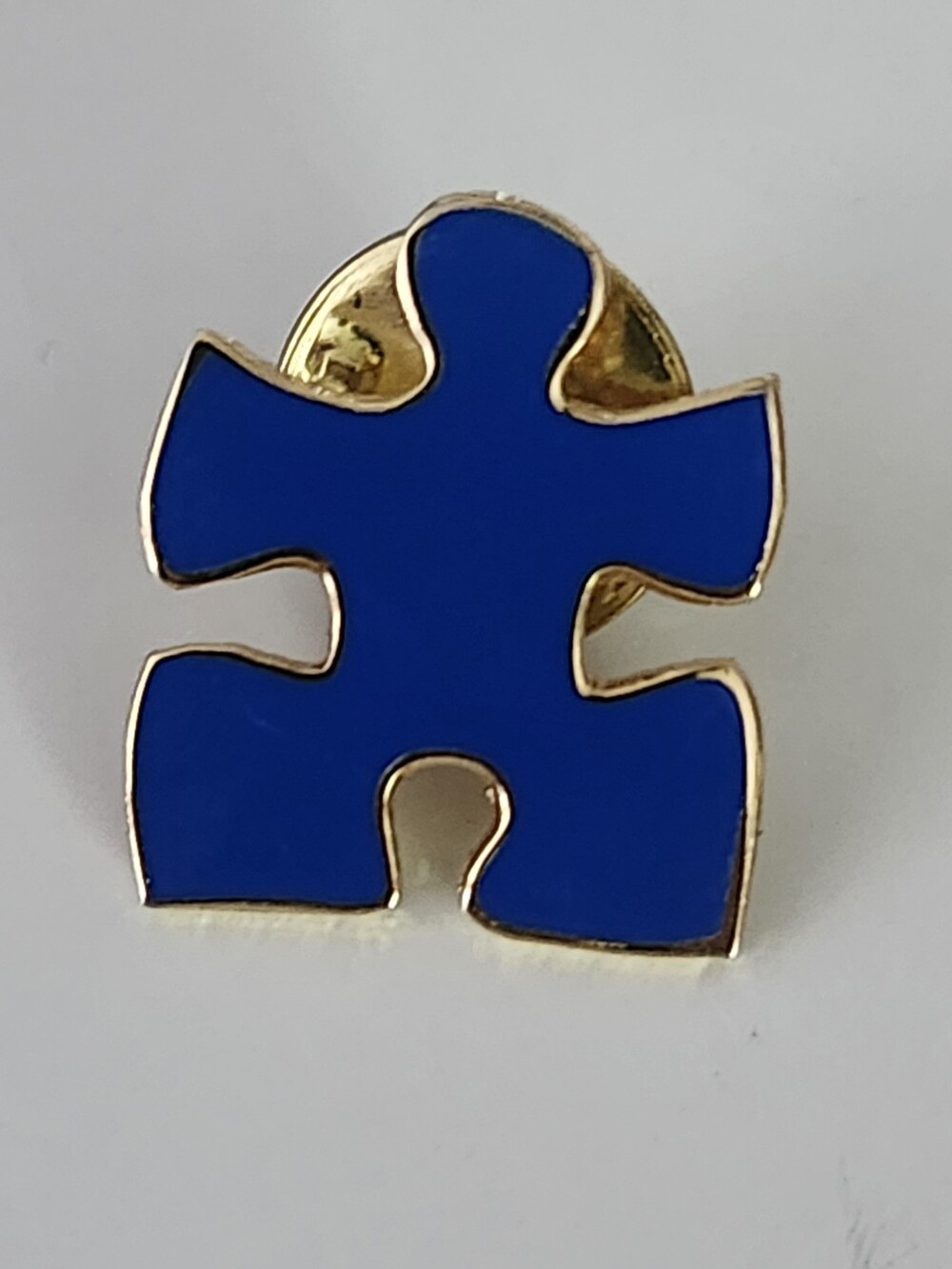 Blue Puzzle Piece Enamel Lapel Pin